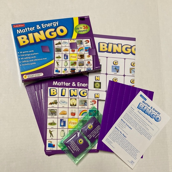 Lakeshore Matter and Energy Bingo Game - Picture 2 of 6